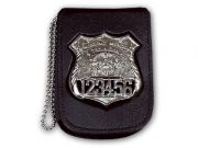 AZ DOC Recessed Neck Badge & ID Holder w/ 30" Beaded Chain and Velcro Closure